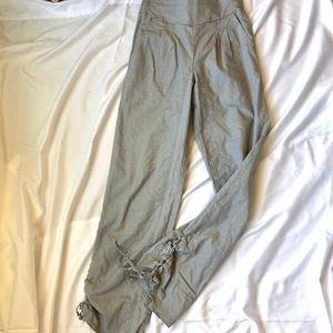 Venus gray linen your waist pants